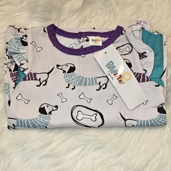 BUNDLE-Penelope Plumm Playsuit 2T & Poppy Mini Playsuit 18 months - Picture 13 of 15